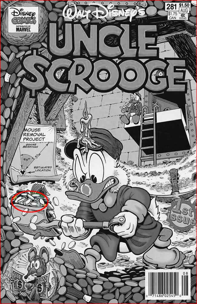 D.U.C.K in Uncle Scrooge 281 cover